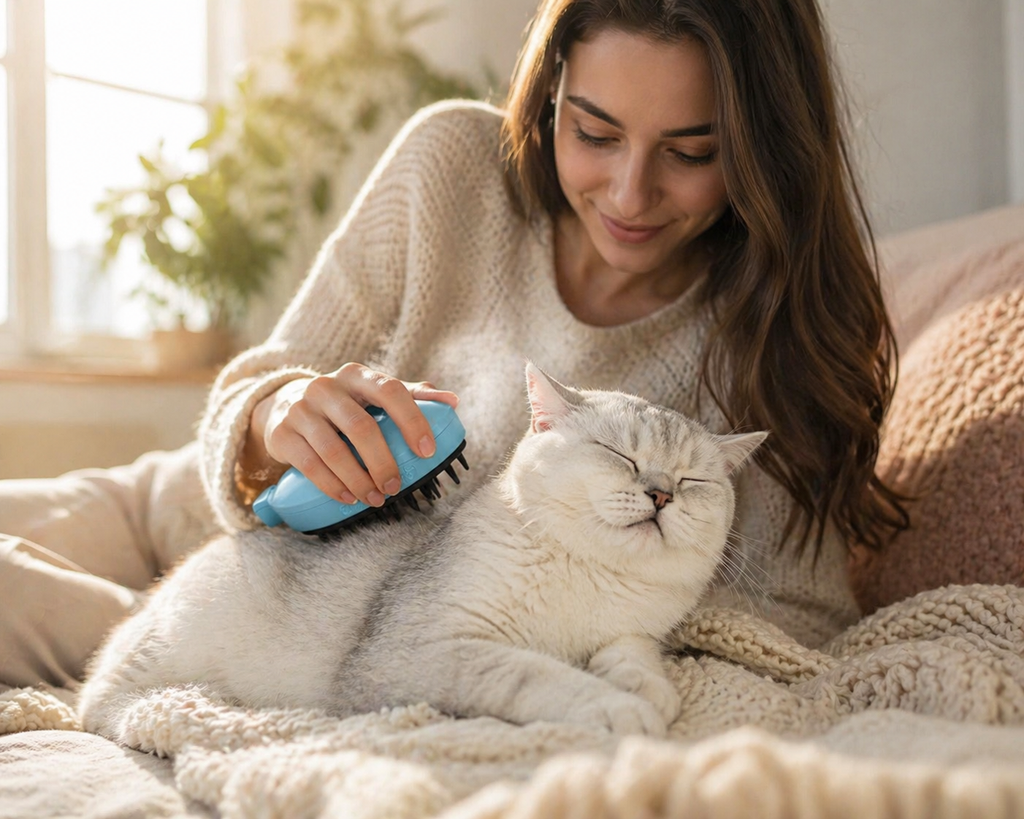 MAVRO SteamBrush — La brosse vapeur qui transforme le soin de ton animal